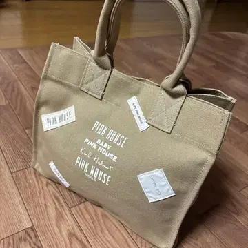 핑크하우스 PINK HOUSE 토트백 베이지 캔버스