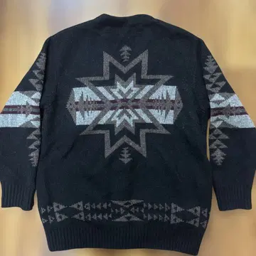 Pendleton x SHIPS 네이티브 무늬 가디건 S 블랙