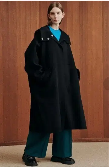 르쉘블루 후드 오버코트 Hooded Over Coat