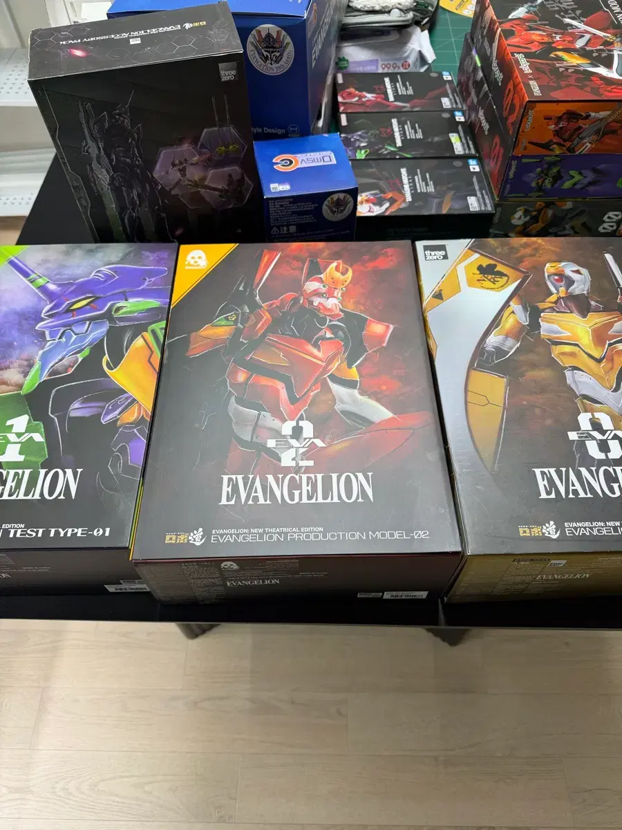 Threezero Evangelion Unit 0, Unit 1, Unit 2 Accessory Pack Set