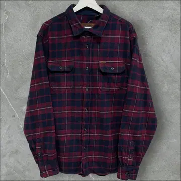 오비스 ORVIS 헤비 플란넬 셔츠 자켓 플란넬 셔츠 좋은 배색