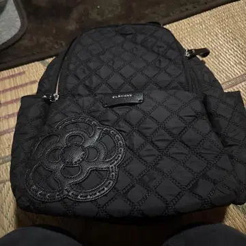 클레이 서클 퀼팅 백팩 블랙