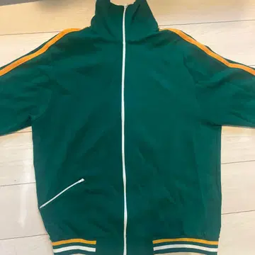 그린 컬러 하이넥 저지