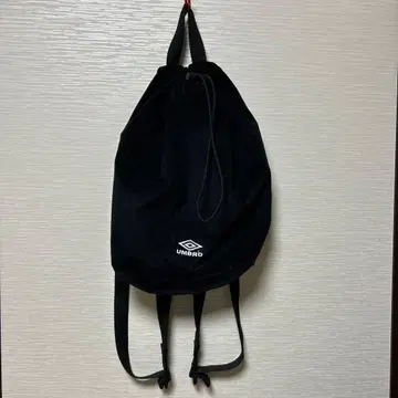 UMBRO 블랙 드로우 스트링 백