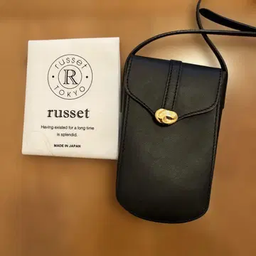 russet 블랙 스마트폰 숄더백