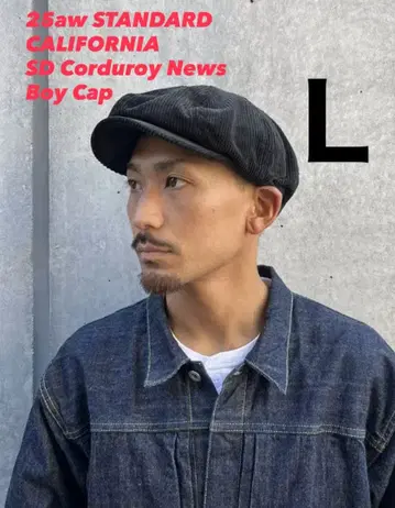 SD 코듀로이 뉴스 보이 캡 스태커리