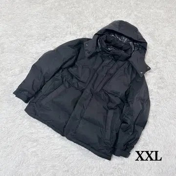 유니클로 +J 다운 오버 사이즈 후드티 블랙 2way 빅 사이즈