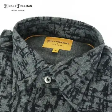 새상품 히키 프리먼 캐주얼 셔츠 M MSH1861 긴팔 패턴
