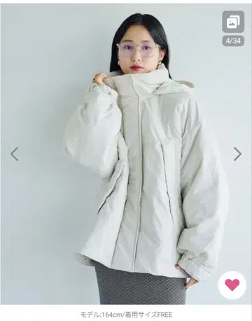 LEPSIM [발수 가공 포함] 에어 써멀 2WAY 숏코트