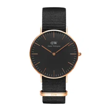DW Classic Cornwall Black Rose Gold 40mm