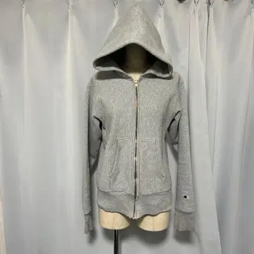 챔피언 그레이 풀 집업 후드티