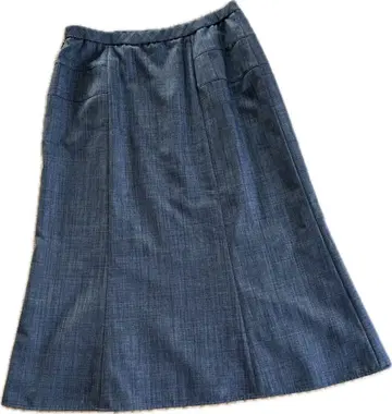 레리안 플레어 스커트 다크 블루 그레이 11호