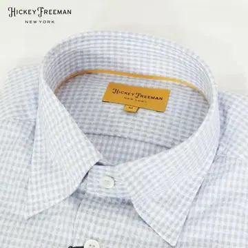 새상품 히키 프리맨 긴팔 셔츠 M MSH1863 코튼 패턴