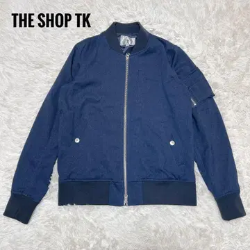 새상품급 THE SHOP TK 집업 블루종 긴팔 남성용 사이즈 2