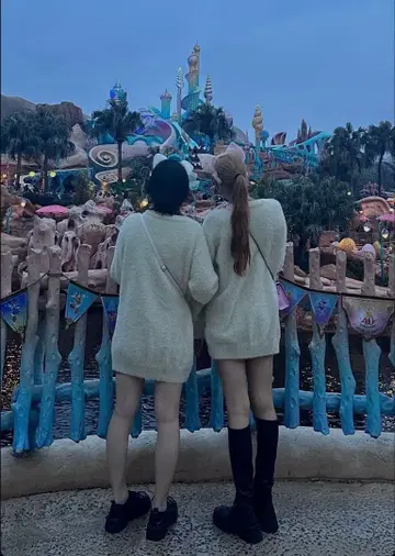 디즈니 고양이 귀 머리띠 꽃 장식 포함