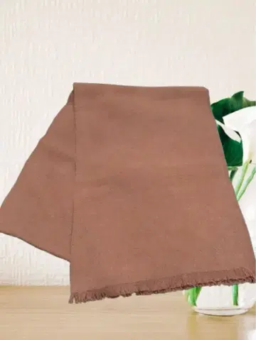 [ 미사용 새상품 ] tiedeur 울 폭스 & 캐시미어 머플러 F