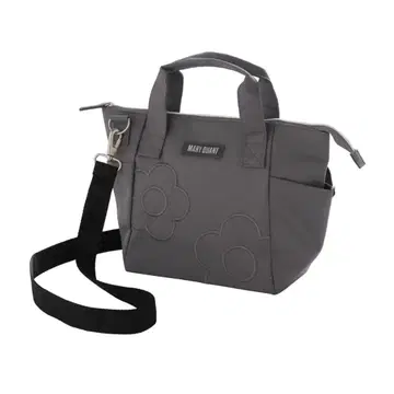 마리콴트 새상품 그레이 데이지 자수 토트백 / 보냉 백