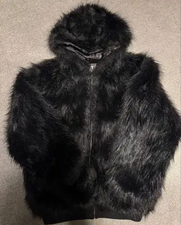 opium 퍼 지퍼 후드티