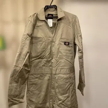 디키즈 베이지 작업복 오버롤