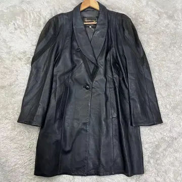 Adarcrea S.L. 가죽 코트 블랙 사이즈 11