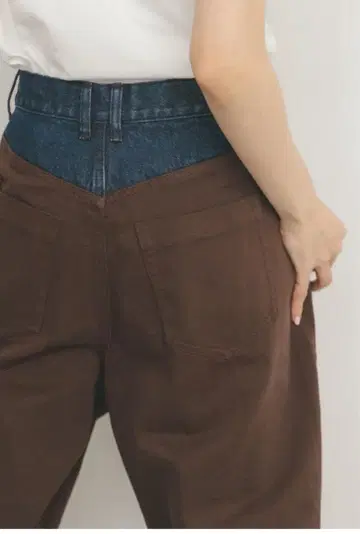 KBF 바이컬러 코쿤 팬츠