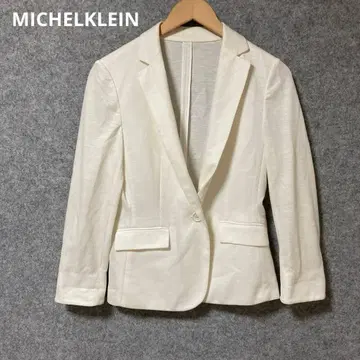 MICHELKLEIN 화이트 테일러드 자켓