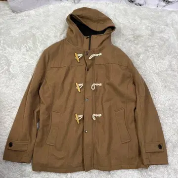 B&J Club 베이지 더플 코트 후드 부착 X3