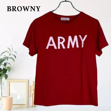 zB744 [ F ] BROWNY 캐주얼 링거넥 티셔츠