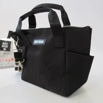 마리콴트 새상품 블랙 데이지 자수 토트백 / 보냉 백