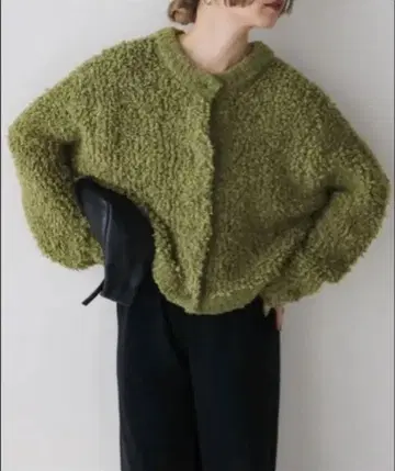 셀렉 모카 카키 니트 가디건 FREE