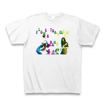 플라워 트래블링 밴드 티셔츠 사이키델릭 프로그레시브 록 새상품