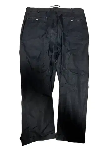 PAPAS 블랙 린넨 슬랙스 100%