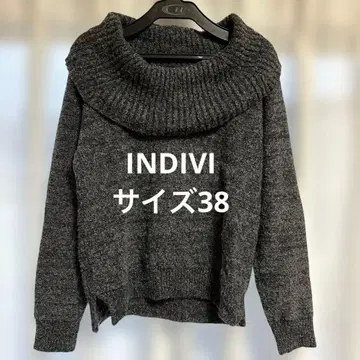 [ 새상품급 ] INDIVI 인디비 그레이 스웨터 여성용 사이즈 38