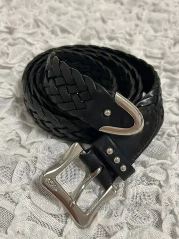 J.M. DAVIDSON 뜨개질 가죽 벨트
