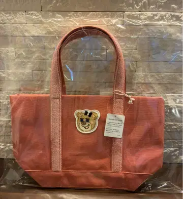 러브러리 바이 페이 와펜 토트백 올드 테디 걸 핑크