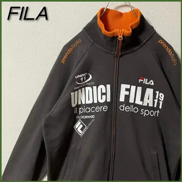 FILA 휠라 자수 로고 프린트 트랙 자켓 남성용 L