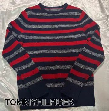 TOMMY HILFIGER 보더 니트 스웨터 S