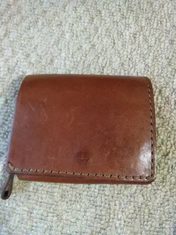 HERZ 헬츠 접이식 지갑 가죽 브라운