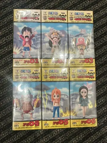 원피스 월드 컬렉터블 피규어 철의 해적!! 프랭키 장군 6종