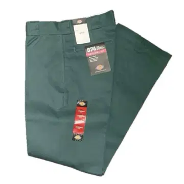 [새상품] 디키즈 874 워크 팬츠 W32 x L32 링컨 그린