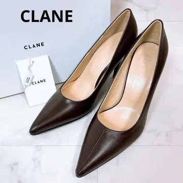 [택 포함 새상품] 클라네*소가죽 가죽 스틸레토 펌프스 36 브라운