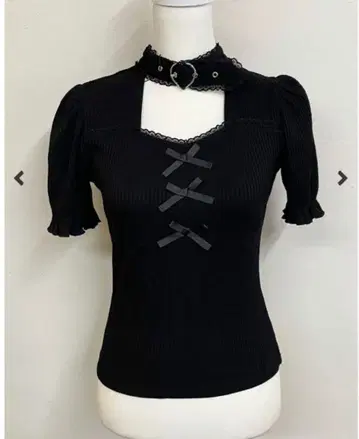 MARS 하트 벨트 포함 골지 상의