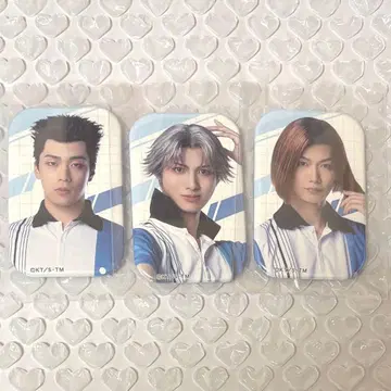 테니뮤 4th 스퀘어 캔뱃지 아토베 타키 카바지 3종 세트