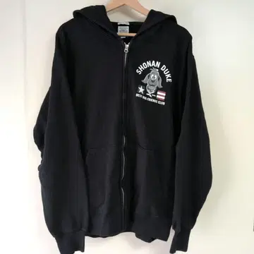 SHONANBO 블랙 집업 후드티