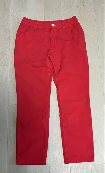 여성용 골프 팬츠 빨간색 슬림 핏