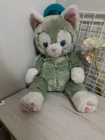 그린 고양이 봉제 인형 약 30cm