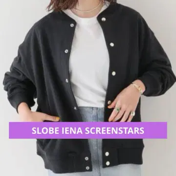 screenstars 스크린스타즈 바시티 자켓 블루종 블랙 아우터