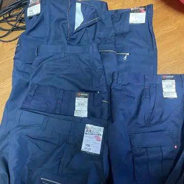 네이비 워크 팬츠 사이즈 100~112 7벌 묶음 판매 미사용 새상품