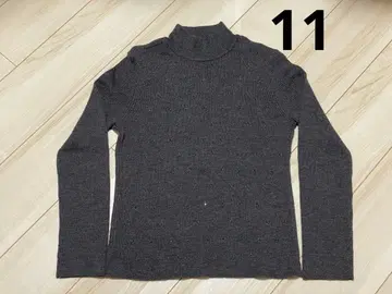 [ 중고 ] 레리안 여성용 니트 스웨터 그레이 넥 비즈