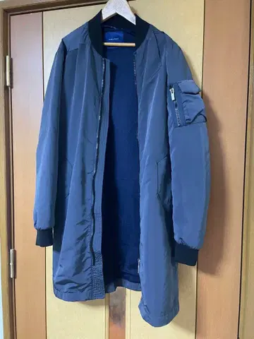 ZARA 블랙 롱 MA-1 스타일 자켓